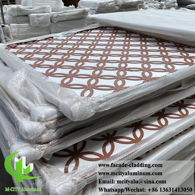 CNC laser cut carved metal panel for garden fence αλουμινίου οθόνη διακόσμηση κτιρίου πάχος 4mm στην Κίνα