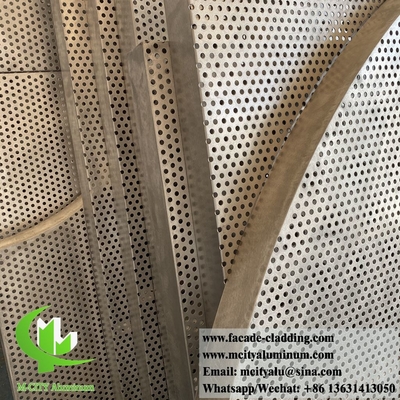 Διακόσμηση οροφής με διάτρητο φύλλο μετάλλου αλουμινίου