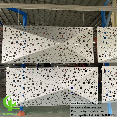 Foshan Laser cut metal facade panels με κούφια διακοσμητικά σχέδια για τοίχους κτιρίων