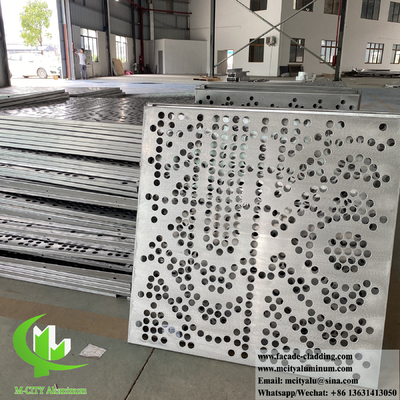 Foshan Laser cut metal facade panels με κούφια διακοσμητικά σχέδια για τοίχους κτιρίων