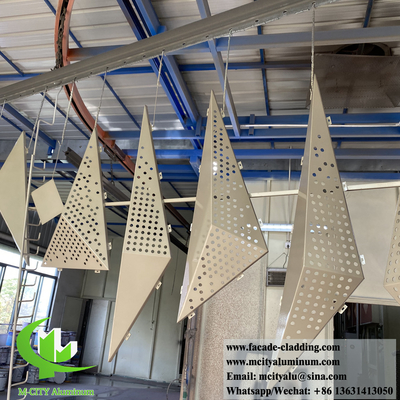 Σύστημα 3D επένδυσης προσόψεως από μεταλλικό υλικό αλουμινίου με προστατευτική σκόνη κατά της σκουριάς, με πάχος 3 mm