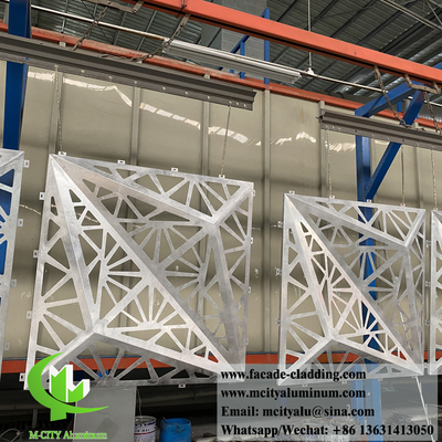 Πίνακα από στερεό αλουμίνιο 3D σχεδιασμός επένδυσης μετάλλου πυρόσβεση αντιτριβή PVDF χρώμα κομματιού πάχος 3mm
