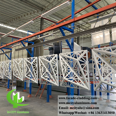 Πίνακα από στερεό αλουμίνιο 3D σχεδιασμός επένδυσης μετάλλου πυρόσβεση αντιτριβή PVDF χρώμα κομματιού πάχος 3mm