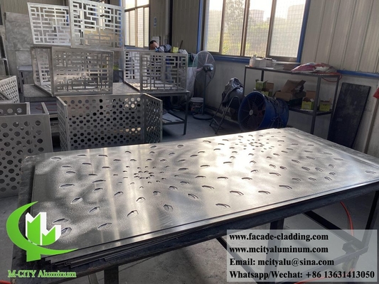 3D Πίνακες Αλουμινίου Laser Cut Design Powder Coated Akzo Nobel για εξωτερική οροφή τοίχου