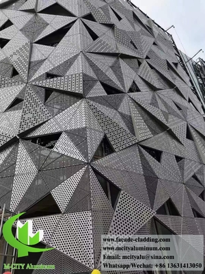 3D μεταλλική επένδυση συμπαγή πάνελ αλουμινίου ανθεκτικό χρώμα εξωτερική διακόσμηση