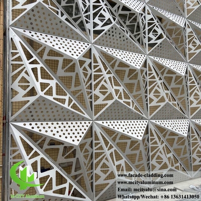 Αλουμινένιο τοίχο επένδυση στερεά πάνελ 3D σχεδιασμός με διακοσμητικά μοτίβα για την πρόσοψη του κτιρίου