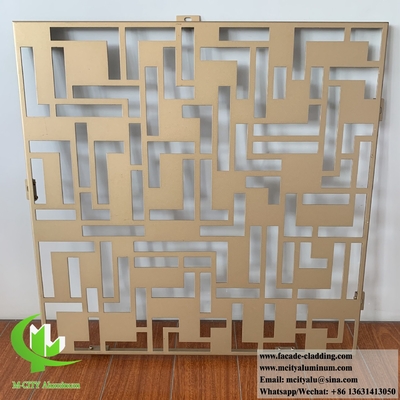 Εικόνα με σχήματα από αλουμίνιο με το laser cut
