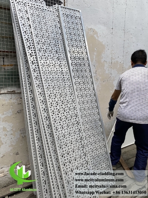 Εικόνα με σιδηροειδή κοπή λέιζερ Κούφια μοτίβα Χρυσό χρώμα Αρχιτεκτονικά τοίχωμα επένδυση πάνελ
