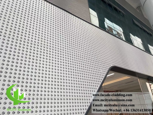Μεταλλικό διακοσμητικό πάνελ Αλουμινίου οθόνης Μεταλλικό σύστημα πρόσοψης για την διακόσμηση τοίχων