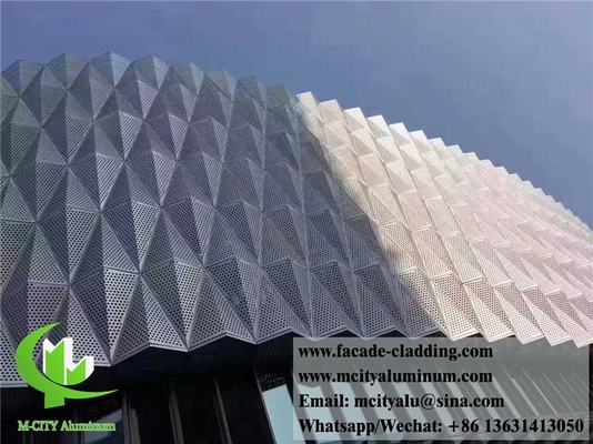 Διατρυφισμένο φύλλο μετάλλου 3D σχεδιασμός Πίνακες αλουμινίου Παράθυρα Εικόνα επένδυσης