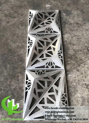 Διατρυφισμένο φύλλο μετάλλου 3D σχεδιασμός Πίνακες αλουμινίου Παράθυρα Εικόνα επένδυσης