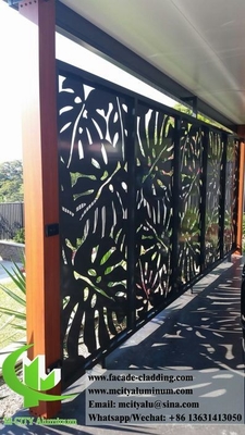 Διακοσμητικά Laser Cut Metal Εξωτερικές οθόνες φύλλο αλουμινίου για τοίχο φράχτη διακόσμηση μπαλκόνι