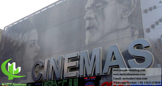 Πίνακες από αλουμίνιο με διάτρητη μεταλλική οθόνη για διακόσμηση τοίχων