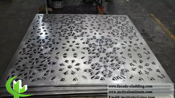 Μεταλλικά πίνακες τοίχου Laser Cut Aluminium Screen Space Dividers 3mm πάχος