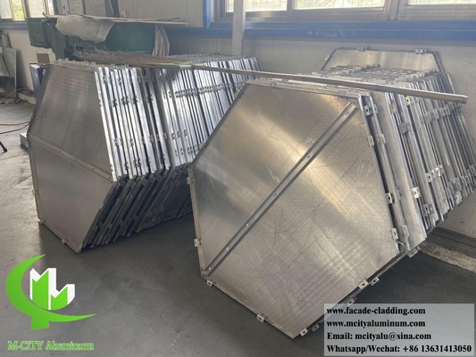 3D Metal Cladding Σκληρό φύλλο αλουμινίου για εσωτερική διακόσμηση τοίχων