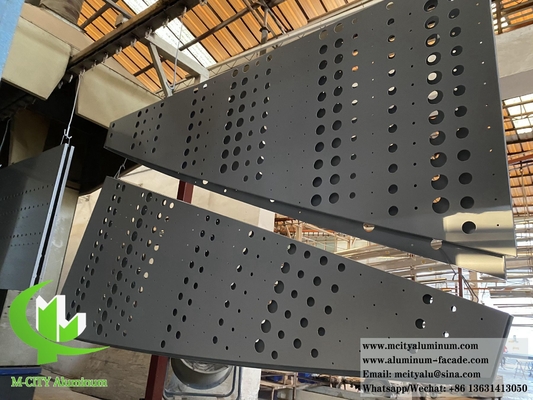 Αλουμίνιο 1100/3003 Διατρημένη πρόσοψη με μεταβλητή μέθοδο εγκατάστασης