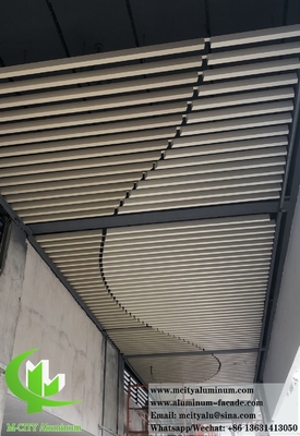 3D μεταλλικά ταβάνια από αλουμίνιο με μοτίβα διάτρησης εσωτερική διακόσμηση οροφής