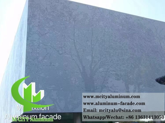 Αρχιτεκτονική διάτρητη μεταλλική οθόνη για τοίχο