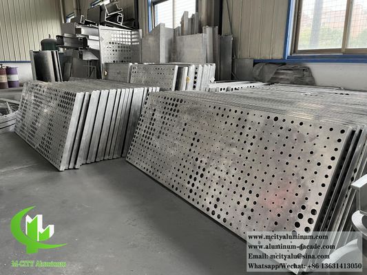 Καλή τιμή 3mm Powder Coated Perforated Aluminium Facade Panel με προσαρμόσιμα σχέδια για επένδυση κτιρίων σε απευθείας σύνδεση