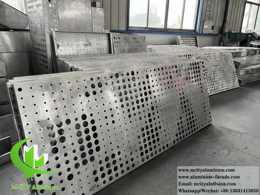 Καλή τιμή 3mm Powder Coated Perforated Aluminum Facade Cladding Panel με προσαρμόσιμα σχέδια σε απευθείας σύνδεση