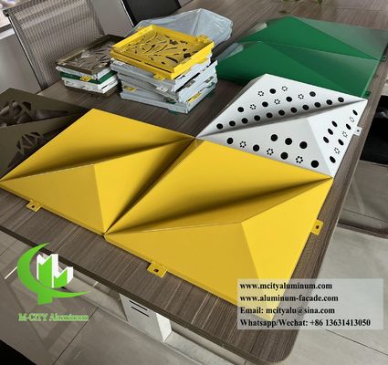 Καλή τιμή Τρίγωνο 3D Μεταλλικό Τείχος Καθαρισμός Σύστημα Προσοχιάς Αλουμινίου σε απευθείας σύνδεση