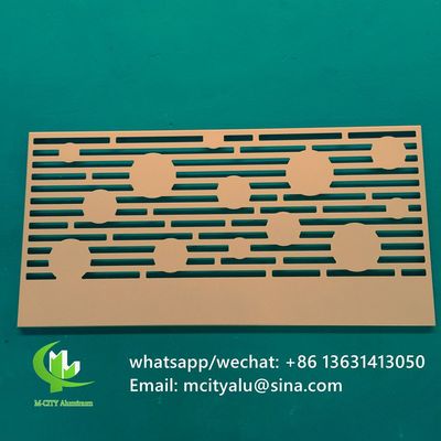 Καλή τιμή Πίνακας κοπής λέιζερ αλουμινίου με χρώματα RAL σε 1000x2000mm για διακοσμητικό διάτρητο οθόνη σε απευθείας σύνδεση