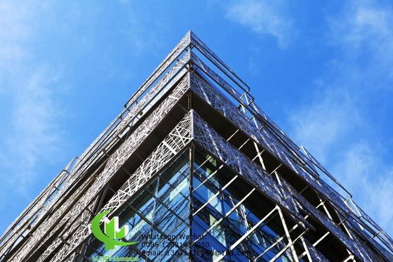 Καλή τιμή 2Πίνακα προσόψεως αλουμινίου με πάχος.5 mm, επικαλυμμένο με σκόνη, με προσαρμοσμένα μοτίβα για διακόσμηση τοίχων κουρτίνας σε απευθείας σύνδεση