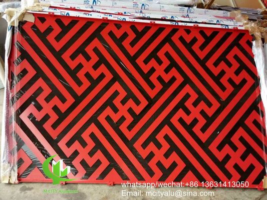 Καλή τιμή Πίνακας από διάτρητο αλουμίνιο με επίστρωση σκόνης 2,5 mm που χαράχτηκε με CNC για πρόσοψη και επένδυση σε απευθείας σύνδεση