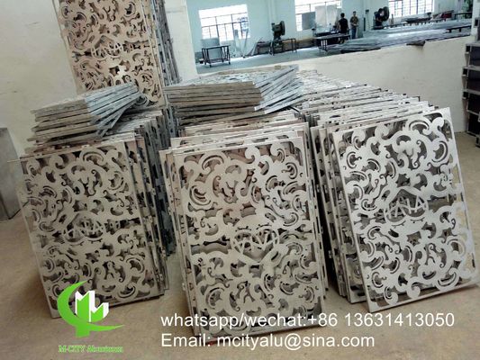 Καλή τιμή 3mm Powder Coated Custom CNC Carved Perforated Aluminum Panel για μεταλλική επένδυση και πρόσοψη σε απευθείας σύνδεση