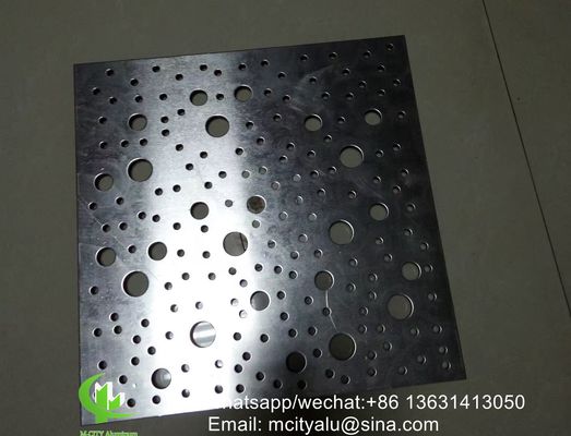 Καλή τιμή CNC Laser Cut Perforated Aluminum Panel με Powder Coated Finish σε προσαρμοσμένα χρώματα RAL για επένδυση προσόφων σε απευθείας σύνδεση