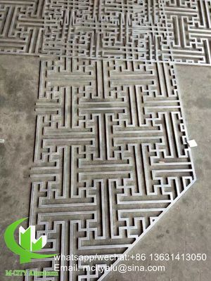 Καλή τιμή Πάνελ πρόσοψης αλουμινίου κομμένο με λέιζερ και βαμμένο με πούδρα με προσαρμοσμένα σχέδια για διακοσμητική οθόνη σε απευθείας σύνδεση