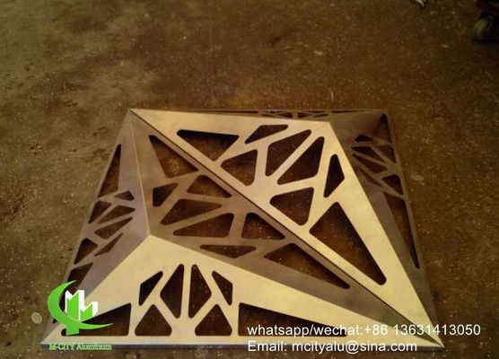 Καλή τιμή Πίνακα επένδυσης από αλουμίνιο επικαλυμμένο με σκόνη με προσαρμοσμένα μοτίβα και τυποποιημένο μέγεθος 1000x2000mm για διακόσμηση προσόφων σε απευθείας σύνδεση