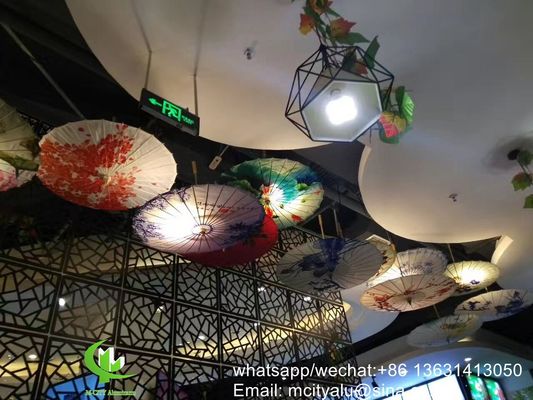 Καλή τιμή Πίνακα χαρακτικής αλουμινίου επικαλυμμένο με σκόνη με προσαρμοσμένα χρώματα RAL και CNC laser cut για διακόσμηση προσόφων σε απευθείας σύνδεση