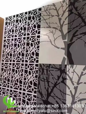 Καλή τιμή 2.5mm Powder Coated Laser Cut Aluminium Panel για επένδυση προσόφων σε προσαρμοσμένα χρώματα RAL σε απευθείας σύνδεση