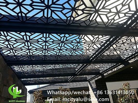 Καλή τιμή 3mm Powder Coated Aluminum Perforated Screen με προσαρμοσμένα μοτίβα για οροφύλακα και πρόσοψη σε απευθείας σύνδεση