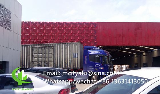 Καλή τιμή 2Πίνακα από διάτρητο αλουμίνιο, επικαλυμμένο με σκόνη, με πάχος 0,5 mm, με προσαρμόσιμα μοτίβα για επένδυση προσόφων και τοίχους κουρτίνας σε απευθείας σύνδεση