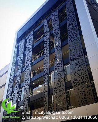Καλή τιμή Προσαρμοσμένο Laser Cutting Perforated Aluminum Facade Panel με επιφάνεια επικαλυμμένη με σκόνη και επιλογές χρώματος RAL σε απευθείας σύνδεση