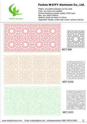 Καλή τιμή Περφορέ Πάνελ Αλουμινίου με Ηλεκτροστατική Βαφή, Προσαρμόσιμα Σχέδια και Πάχος 1.5-10mm για Επένδυση Προσόψεων σε απευθείας σύνδεση