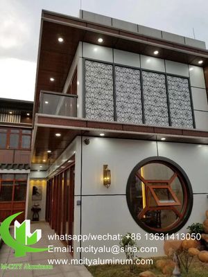 Καλή τιμή Αλουμινένιο διάτρητο φύλλο για παράθυρο προστασίας της ιδιωτικής ζωής φράχτης με πάχος 2 mm οθόνη κοπής λέιζερ σε απευθείας σύνδεση