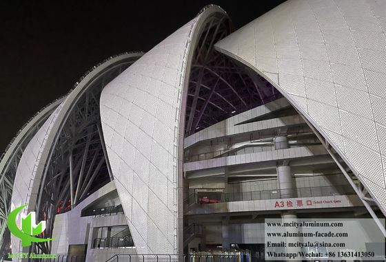 Καλή τιμή Κυρλό Πάνελ Αλουμινίου με Επίστρωση Πούδρας και Προσαρμόσιμα Χρώματα RAL για Προσόψεις Κοπής με Λέιζερ CNC σε απευθείας σύνδεση