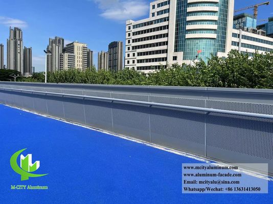 Καλή τιμή Μεταλλική οθόνη φύλλο αλουμινίου εξωτερική διακόσμηση σιδηρόδρομος PVDF Sliver σε απευθείας σύνδεση