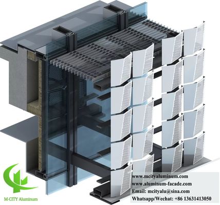 Καλή τιμή Επένδυση Πρόσοψης από διάτρητο αλουμίνιο με βαφή PVDF και προσαρμοσμένα χρώματα RAL για επένδυση με κοπή λέιζερ σε απευθείας σύνδεση