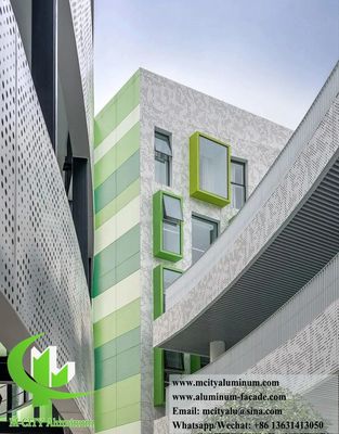 Καλή τιμή Πίνακας από διάτρητο αλουμίνιο με επίστρωση σκόνης με προσαρμόσιμα χρώματα RAL και CNC Laser Cutting για επένδυση προσόφων σε απευθείας σύνδεση