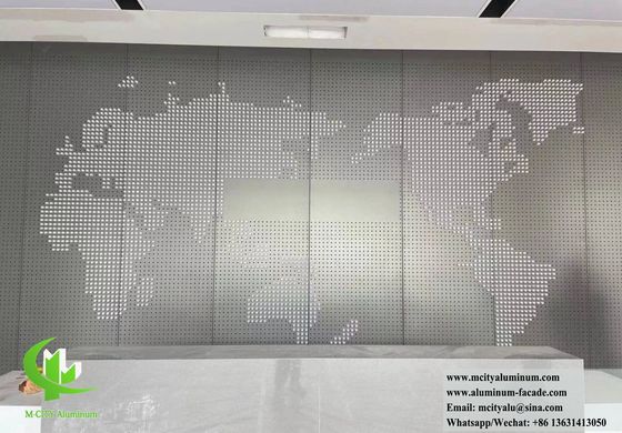 Καλή τιμή Πάνελ Αλουμινίου με Οπές, Βαμμένο με Ηλεκτροστατική Βαφή 1200x2400mm, Κομμένο με CNC Laser για Διακοσμητική Μεταλλική Οθόνη και Επένδυση Πρόσοψης σε απευθείας σύνδεση