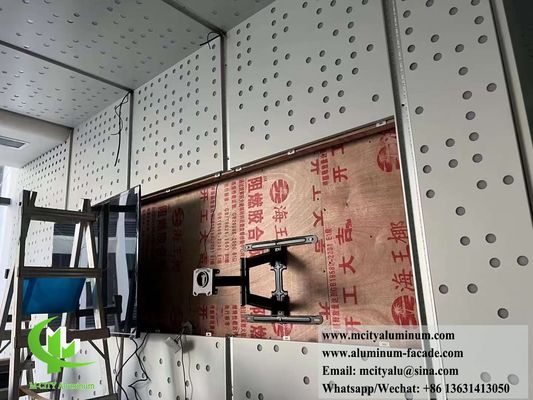 Καλή τιμή CNC Perforated Aluminium Panel Αρχιτεκτονική οθόνη με σκόνη επικαλυμμένη φινίρισμα και προσαρμοσμένα χρώματα RAL σε απευθείας σύνδεση