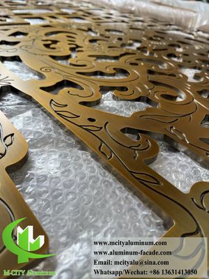 Καλή τιμή Πάνελ οθόνης από αλουμίνιο κομμένο με λέιζερ με αντισκωριακή επίστρωση πούδρας σε μέγεθος 1200x2400mm για εσωτερική διακόσμηση σε απευθείας σύνδεση