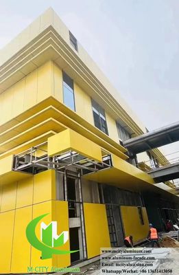 Καλή τιμή Εξωτερική μεταλλική οθόνη Πίνακες τοίχων Φασαδική επένδυση Διακόσμηση Αλουμίνιο Αδιάβλητο σε απευθείας σύνδεση