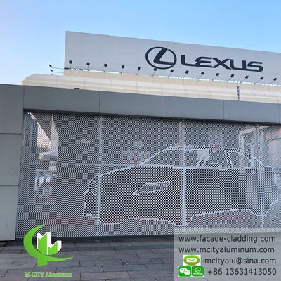 Καλή τιμή Επικαλυμμένο με πούδρα διάτρητο φύλλο αλουμινίου με προσαρμοσμένα χρώματα RAL για πάνελ πρόσοψης κομμένα με λέιζερ σε απευθείας σύνδεση