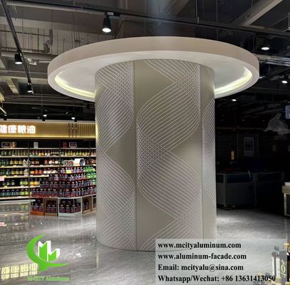 Καλή τιμή Aluminum Column Cladding With Perforation Pattern Interior Exterior Decoration σε απευθείας σύνδεση