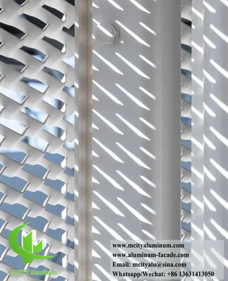 Καλή τιμή 3 mm πάχος Powder Coated Expanded Aluminium Mesh για διακόσμηση κτιρίων σε απευθείας σύνδεση